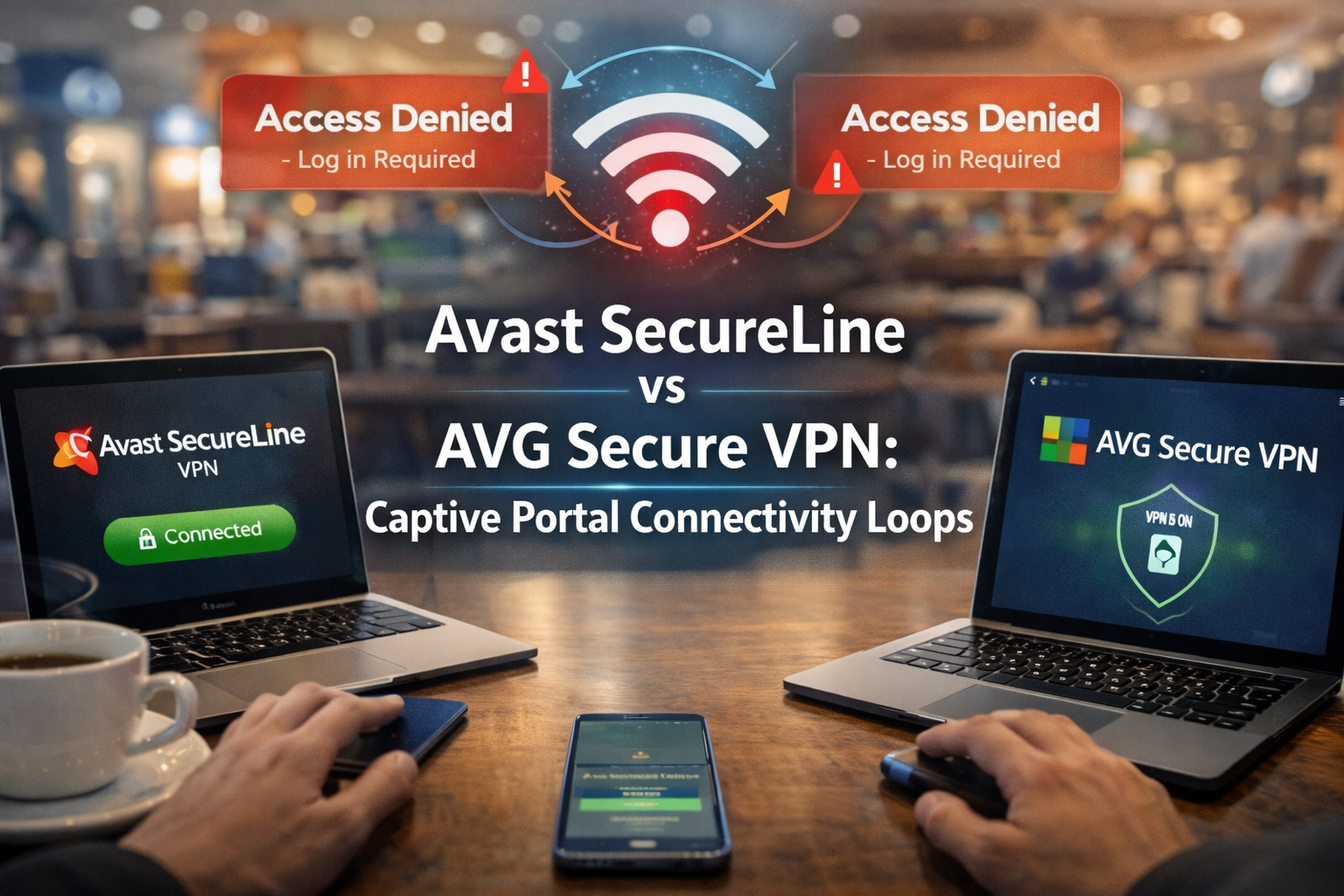Avast SecureLine Vs AVG Secure VPN: Hotel Wi-Fi Loops